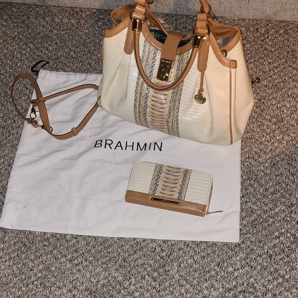 Brahmin Handbags - Brahmin- ELISA HOBO SATCHAL SHOULDER BAG, YELLOW CANYON RARE COLORWAY W/ WALLET